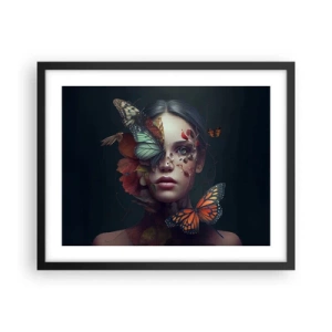 Plakat i sort ramme - En vidunderlig metamorfose - 50x40 cm