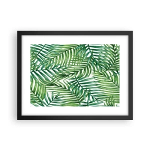 Plakat i sort ramme - Under det grønne baldakin - 40x30 cm