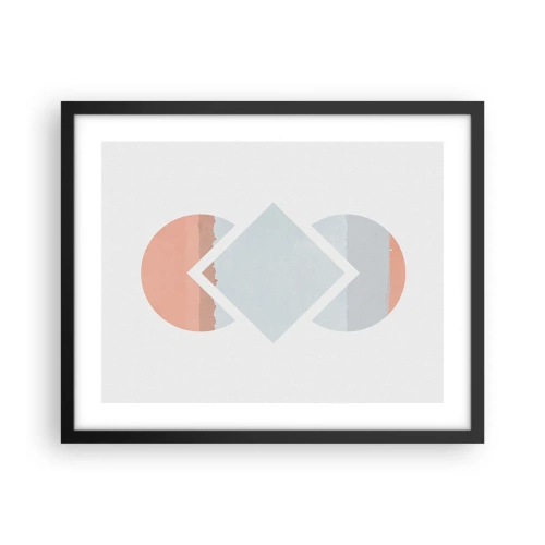 Plakat i sort ramme - Situationen er klar - 50x40 cm