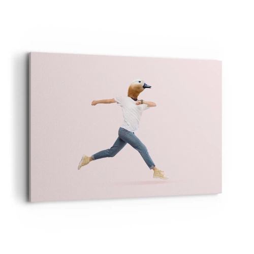 Lærredstryk - Billede på lærred - En knivspids absurditet - 100x70 cm