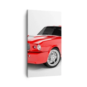 Lærredstryk - Billede på lærred - Mustang så hurtigt som vinden - 45x80 cm