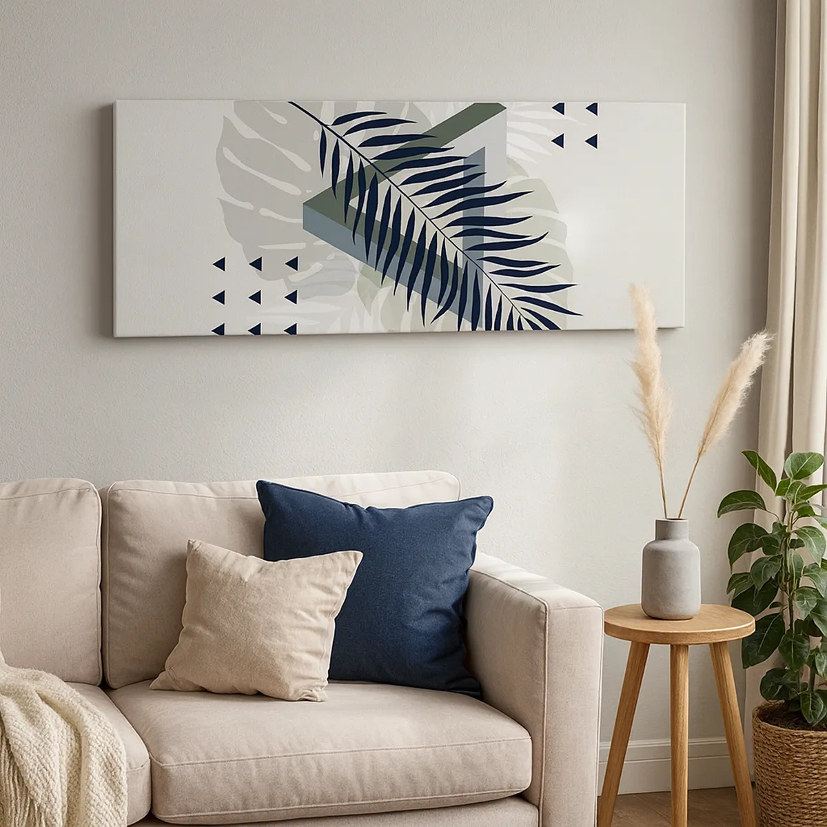 Lærredstryk - Billede på lærred - Natur og geometri - to ordener? - 30x30 cm