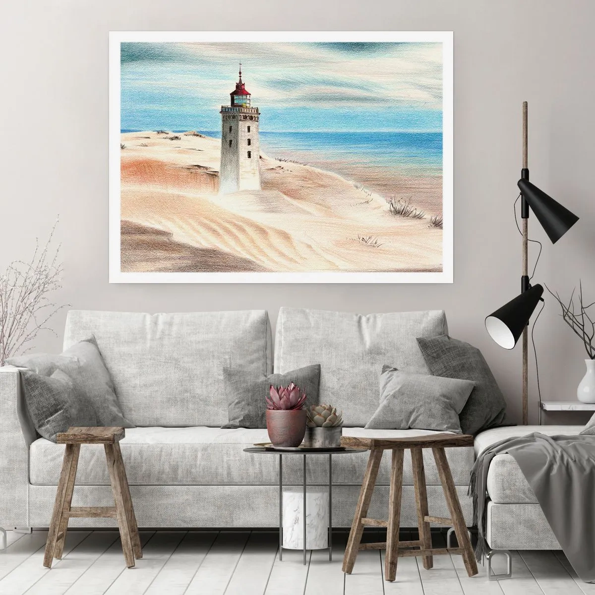 Plakat - Altid med blikket rettet mod havet - 100x70 cm