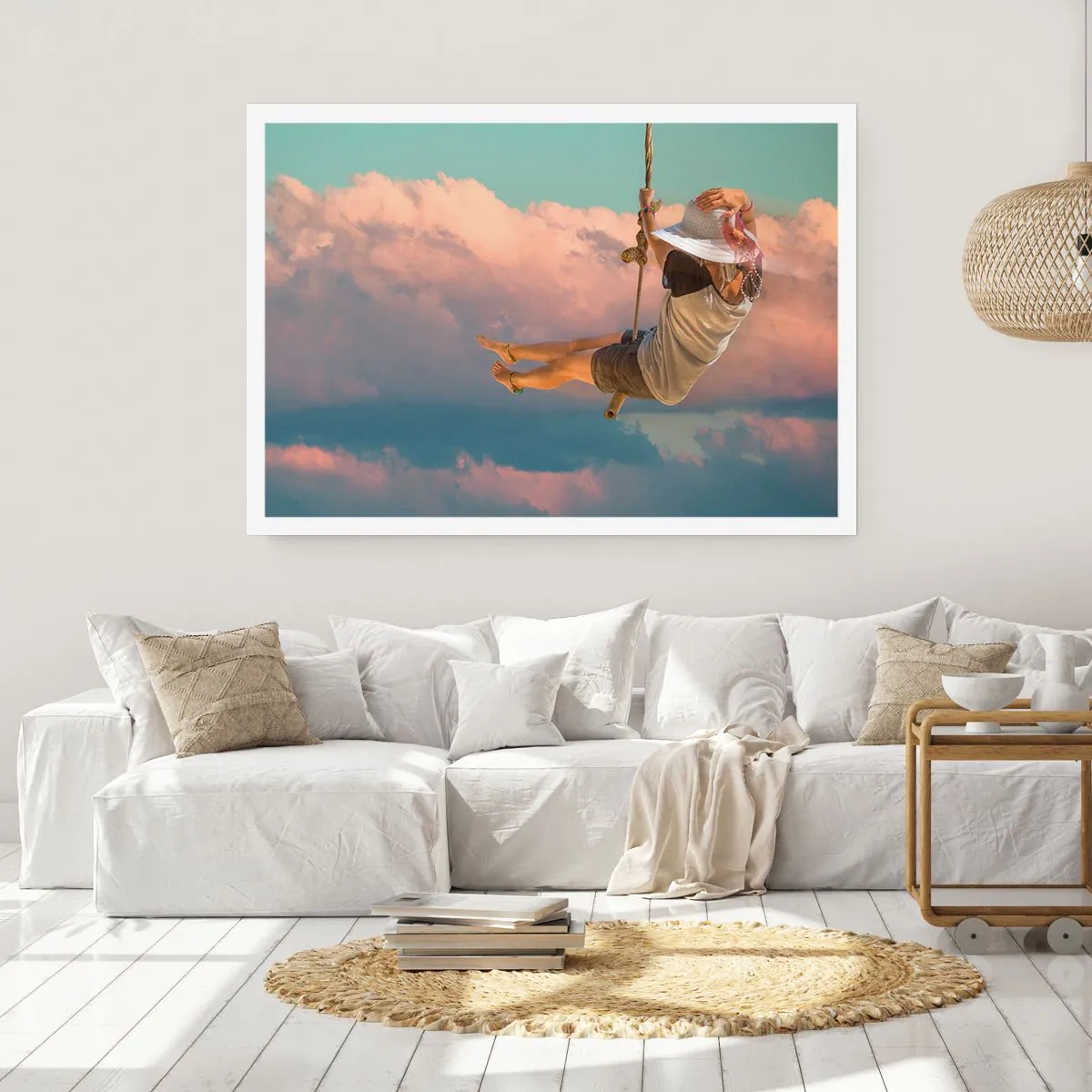 Plakat - Sjov i skyerne - 50x40 cm