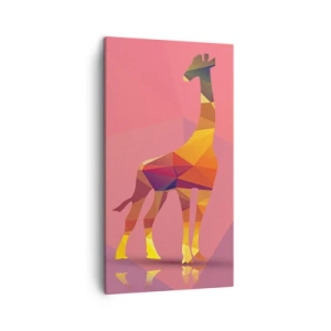 Lærredstryk - Billede på lærred - I savannens farver - 45x80 cm