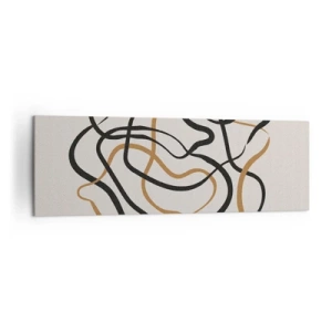 Lærredstryk - Billede på lærred - Alt er gået galt - 160x50 cm