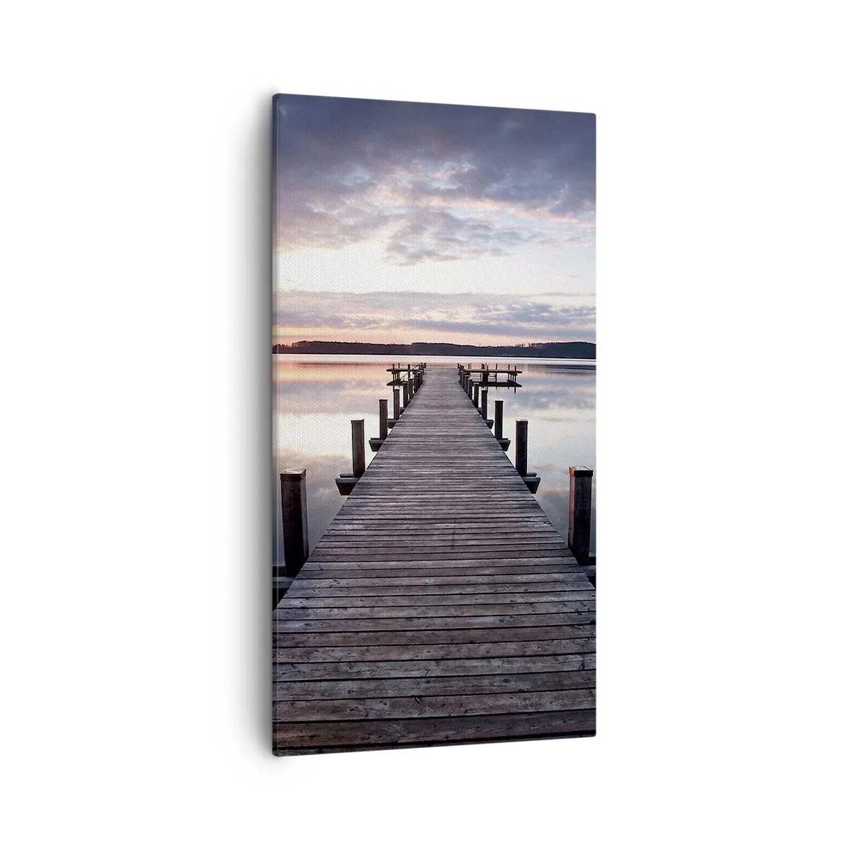 Lærredstryk - Billede på lærred - Den tavse grænse mellem dag og nat - 55x100 cm