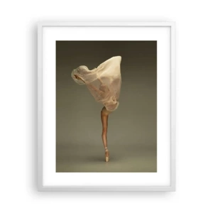 Plakat i hvid ramme - Den er ved at flyve - 40x50 cm