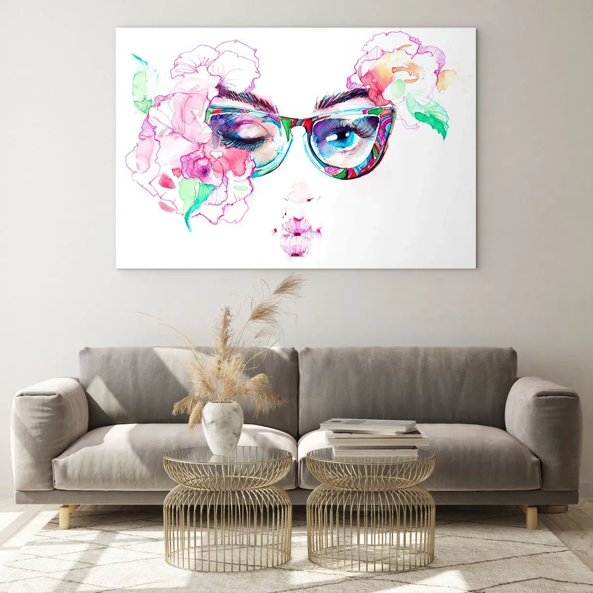 Billede på glas - Et fristende løfte - 120x80 cm