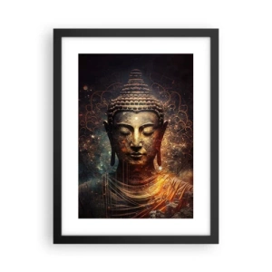 Plakat i sort ramme - Åndelig balance - 30x40 cm