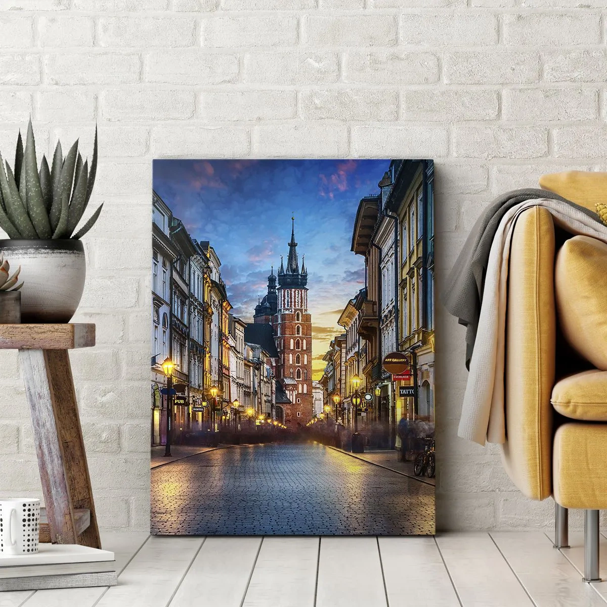 Lærredstryk - Billede på lærred - Krakows charme - 50x70 cm