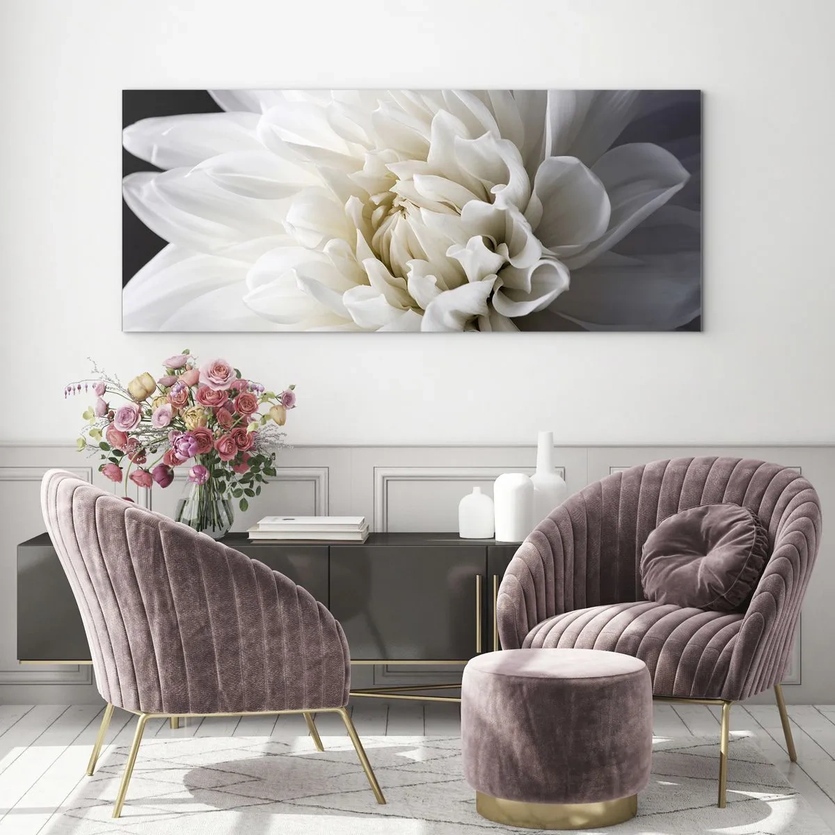 Billede på glas - Morgenbrud - 100x40 cm