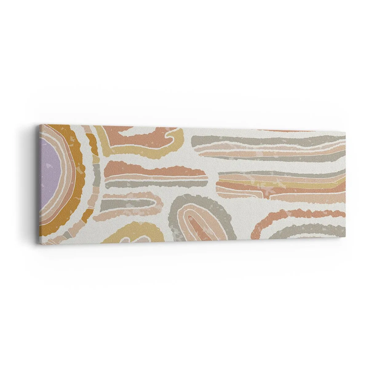 Lærredstryk - Billede på lærred - Farverige tværsnit - 90x30 cm