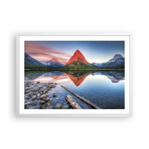 Plakat i hvid ramme - Varme og kulde - 70x50 cm