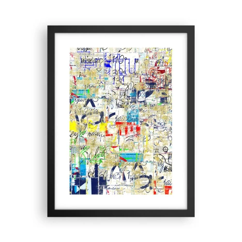 Plakat i sort ramme - Simpelthen en fryd for øjet - 30x40 cm