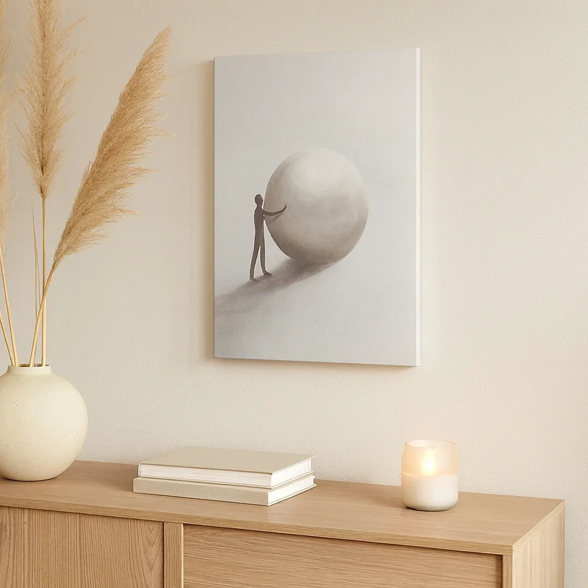 Lærredstryk - Billede på lærred - Livets spil - 50x70 cm