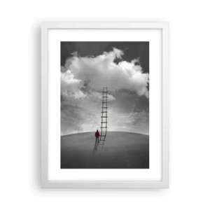 Plakat i hvid ramme - Alt er muligt - 30x40 cm