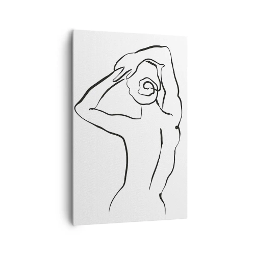 Lærredstryk - Billede på lærred - Handling om morgenen - 80x120 cm