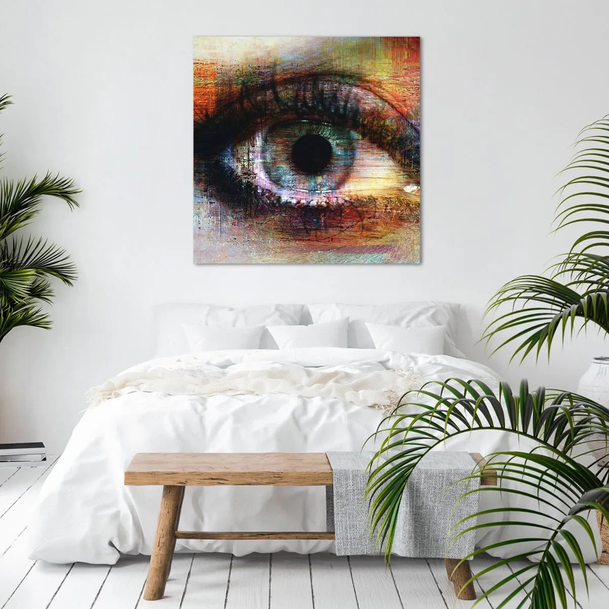 Lærredstryk - Billede på lærred - Du kan se ind i sjælen - 30x30 cm