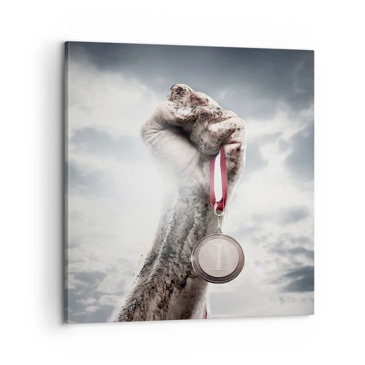 Lærredstryk - Billede på lærred - Per aspera ad astra - 60x60 cm