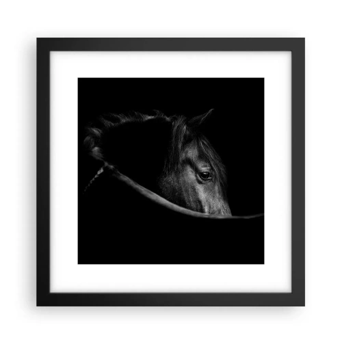 Plakat i sort ramme - Sort prins - 30x30 cm