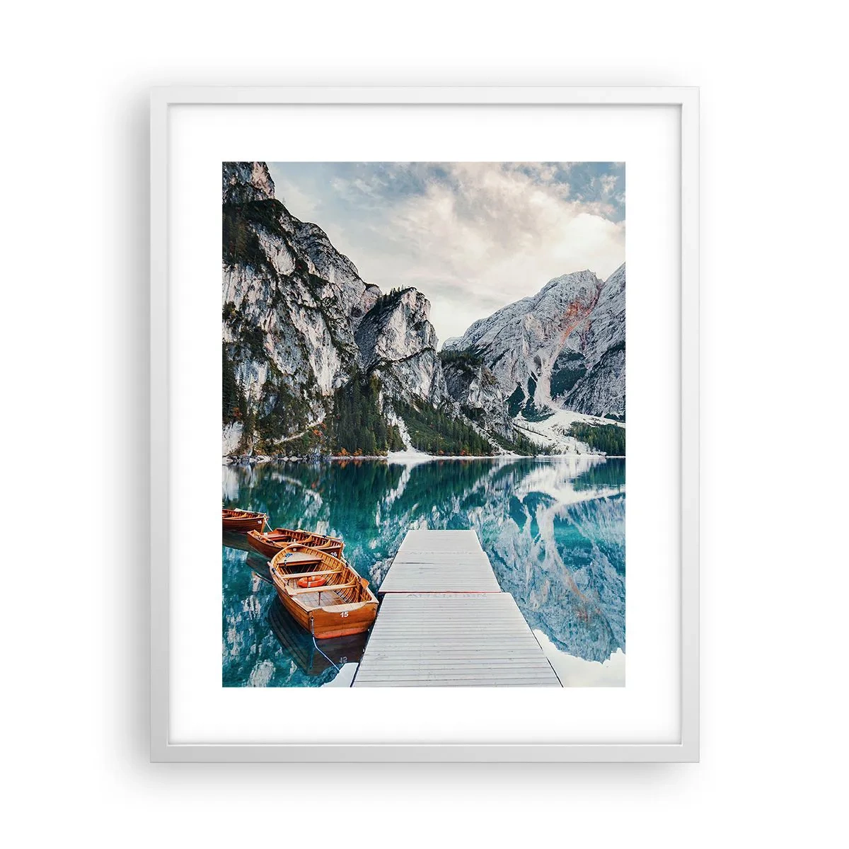 Plakat i hvid ramme - Vi vil vise dig skønheden - 40x50 cm