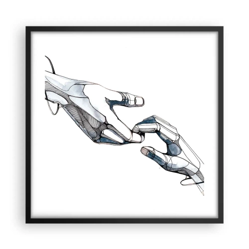 Plakat i sort ramme - En god gestus - 50x50 cm