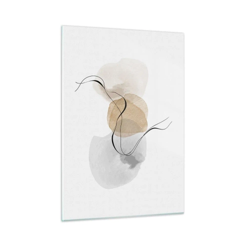 Billede på glas - Perler i luften - 50x70 cm