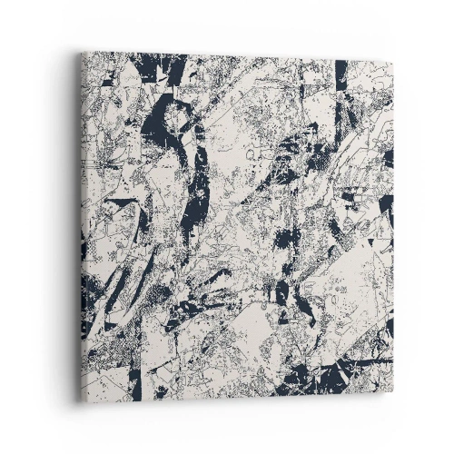 Lærredstryk - Billede på lærred - Modsætningernes gennemtrængning - 40x40 cm