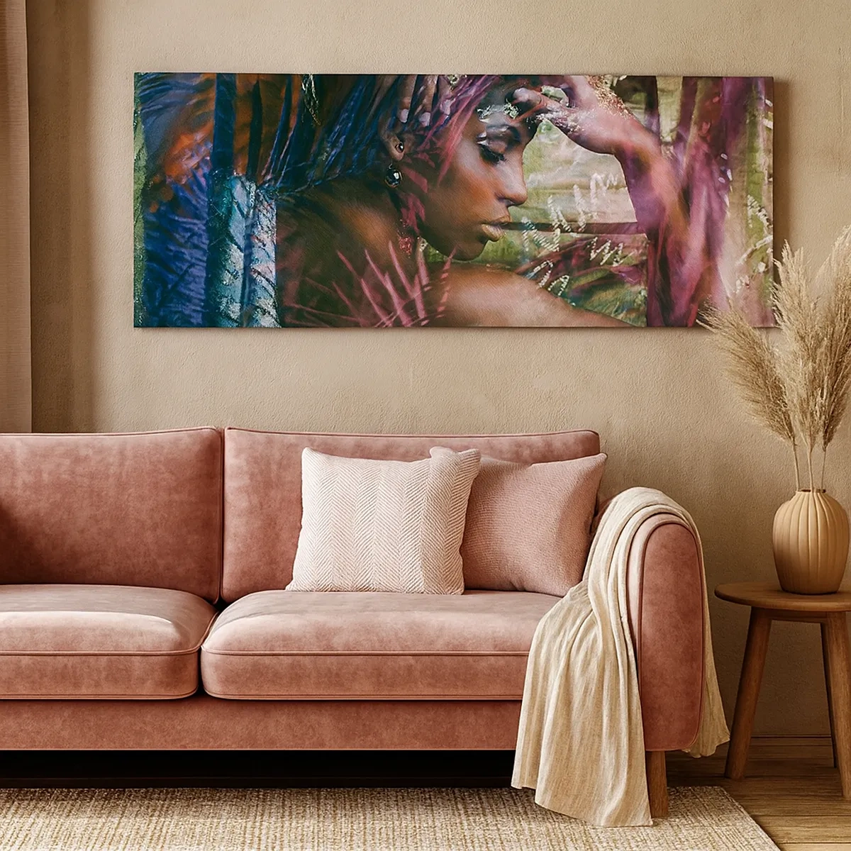 Lærredstryk - Billede på lærred - Moder Natur i junglen - 30x30 cm