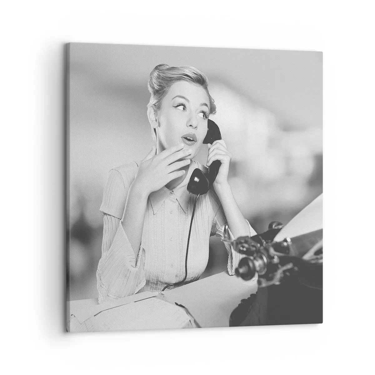 Lærredstryk - Billede på lærred - Hej, vi er i 1950'erne. - 50x50 cm