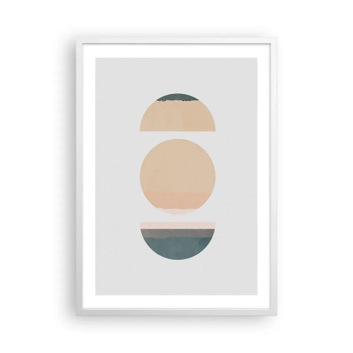 Plakat i hvid ramme - Hjul for hjul - 50x70 cm