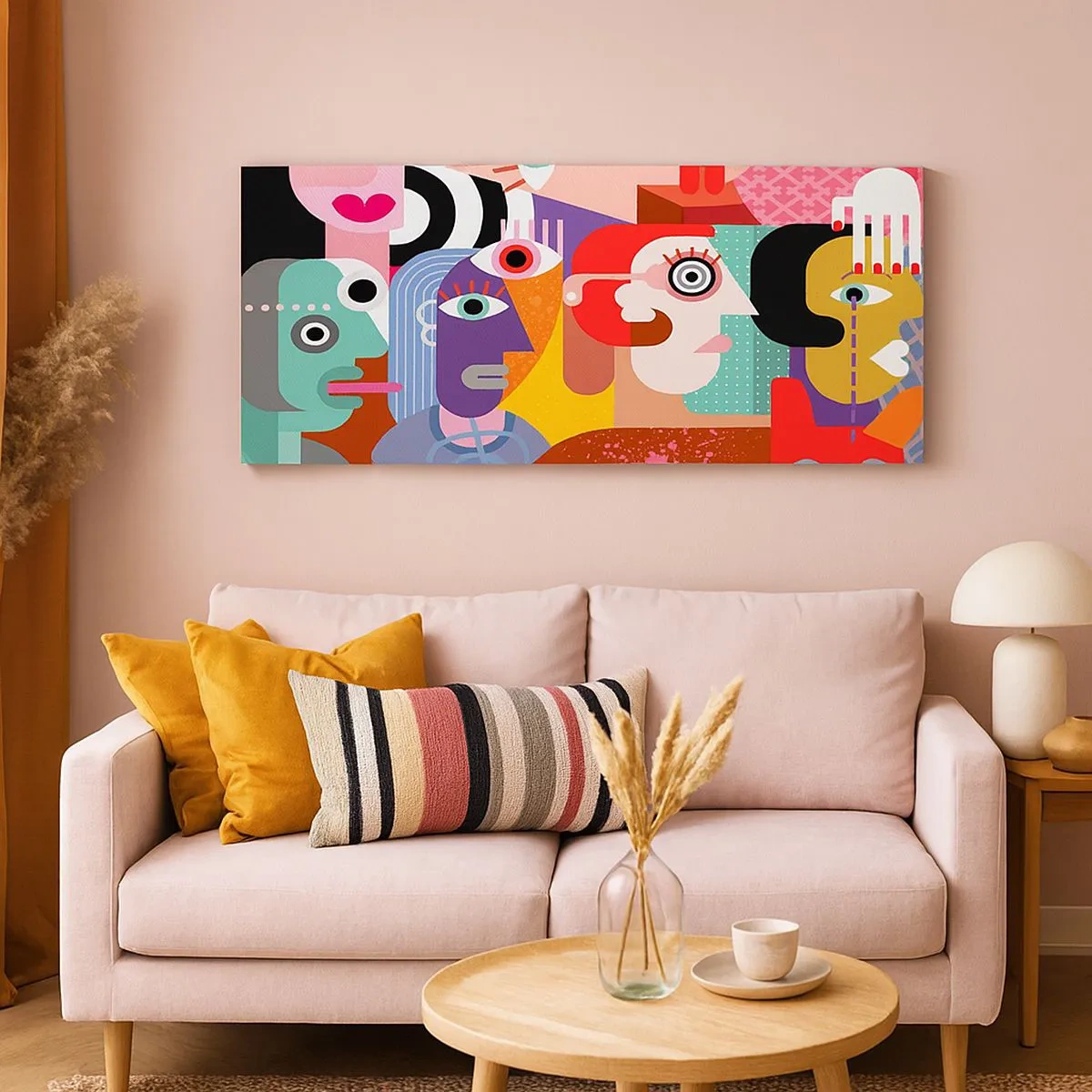 Lærredstryk - Billede på lærred - Vi fra hr. Picasso - 100x40 cm