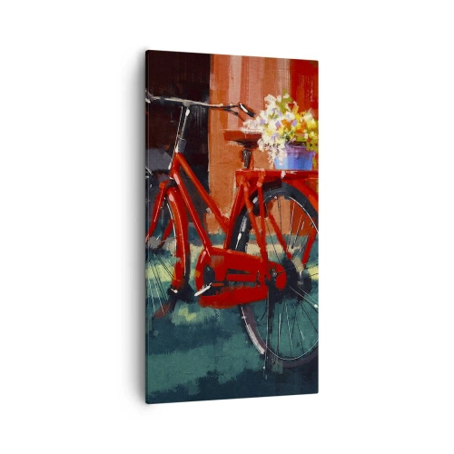 Lærredstryk - Billede på lærred - I want to ride my bicycle - 55x100 cm