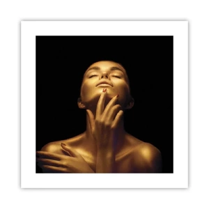 Plakat - Som gylden silke - 40x40 cm