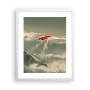 Plakat i hvid ramme - Frygtløs pioner - 40x50 cm