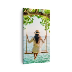 Lærredstryk - Billede på lærred - Livet er smukt - 65x120 cm