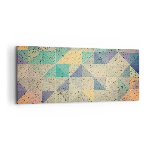 Lærredstryk - Billede på lærred - Republikken trekanter - 100x40 cm