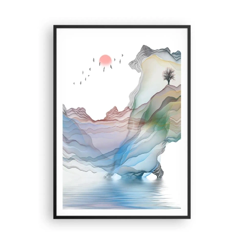 Plakat i sort ramme - Mod krystalbjergene - 70x100 cm