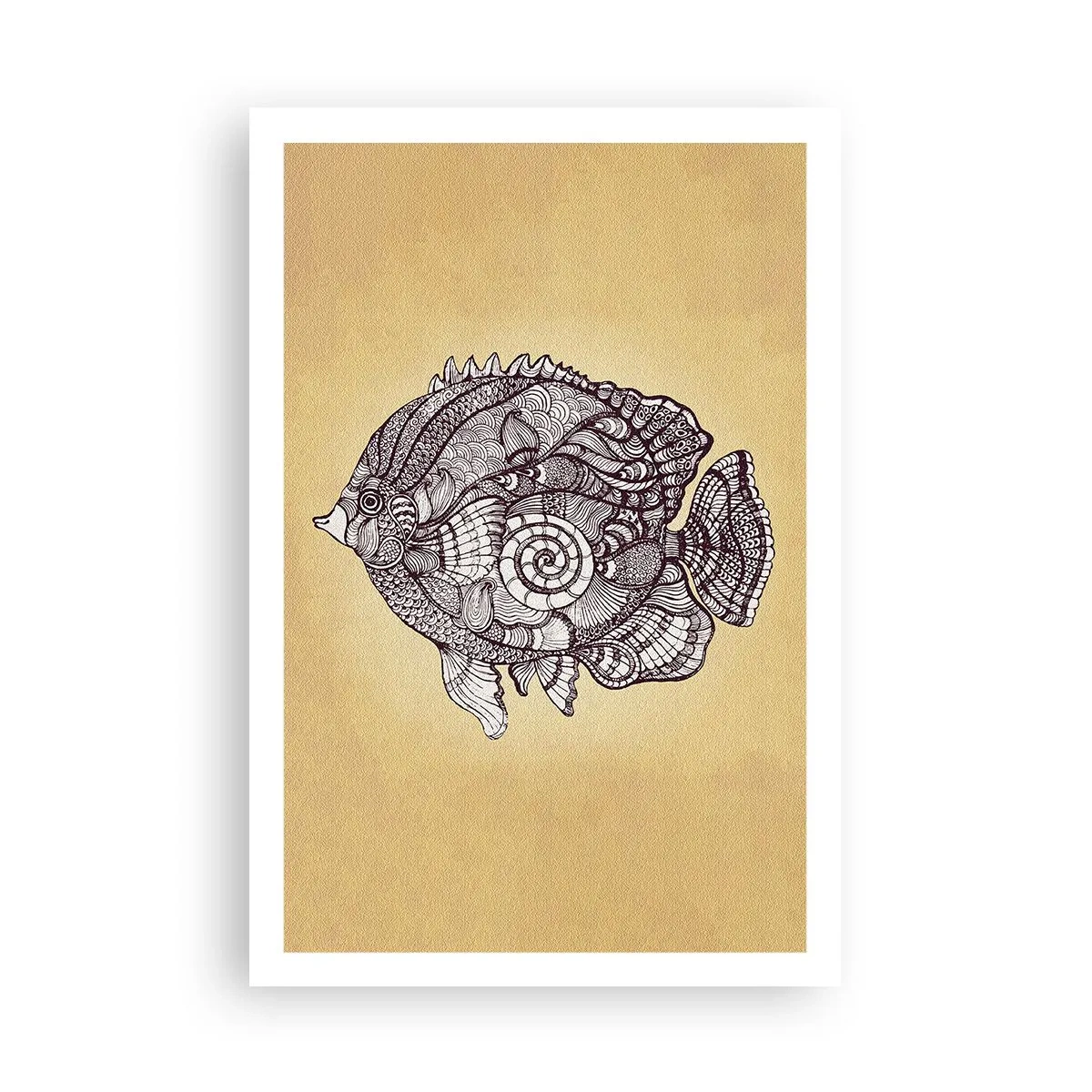 Plakat - Fra et hav af ornamenter - 61x91 cm