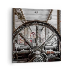 Lærredstryk - Billede på lærred - Fabrikkens hemmelige liv - 50x50 cm