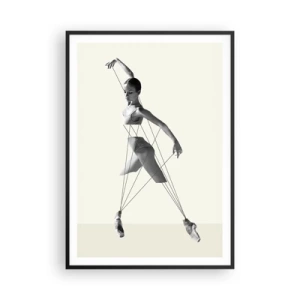 Plakat i sort ramme - I verdens teater - 70x100 cm