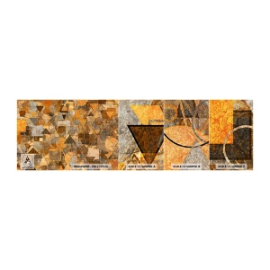 Fototapet Prøve Standard Eco - Verden i form - Abstraktion, Stykke, Moderne mønster - 100x30 cm