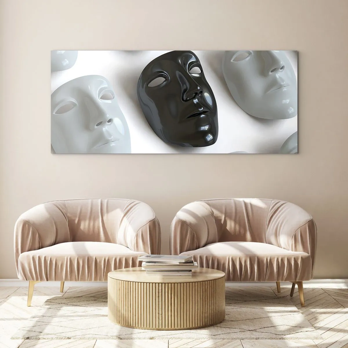 Billede på glas - Hvordan skiller man sig ud? - 90x30 cm