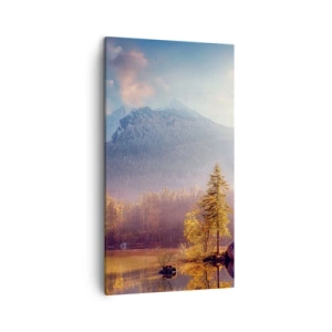 Lærredstryk - Billede på lærred - I bjerge og dale - 45x80 cm