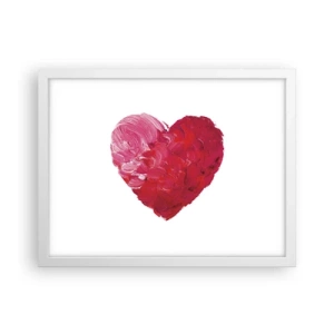 Plakat i hvid ramme - All you need is love - 40x30 cm