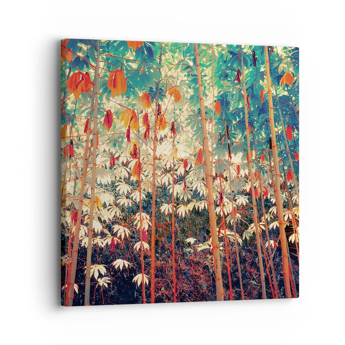Lærredstryk - Billede på lærred - Bladenes hemmelige liv - 30x30 cm
