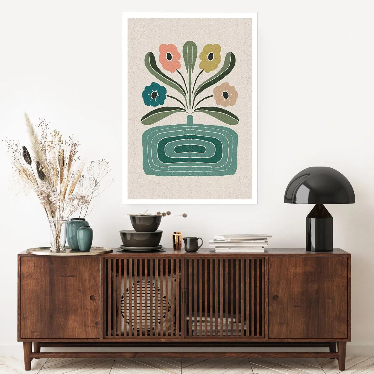 Plakat - Symmetrisk buket - 30x40 cm