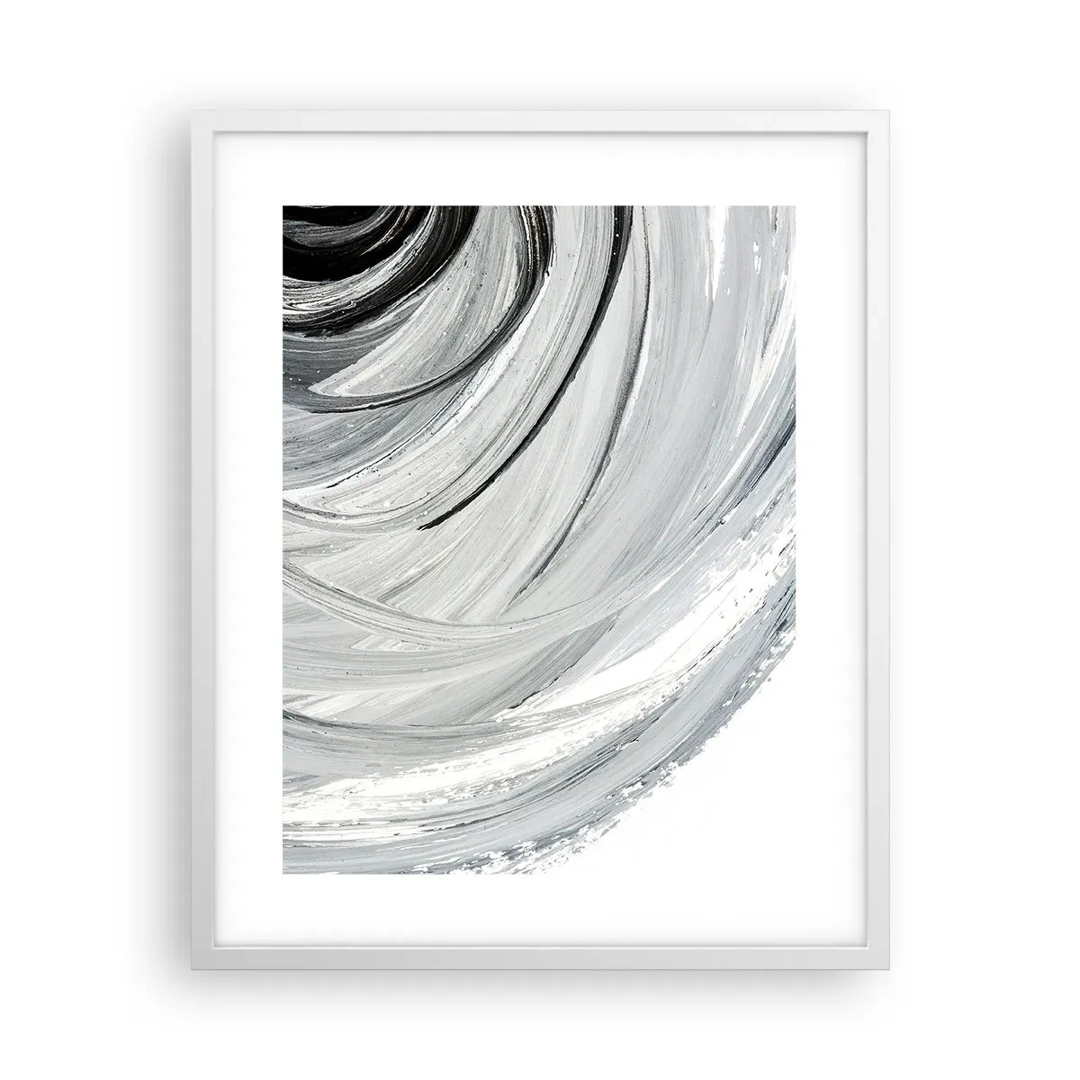 Plakat i hvid ramme - Orbital komposition - 40x50 cm