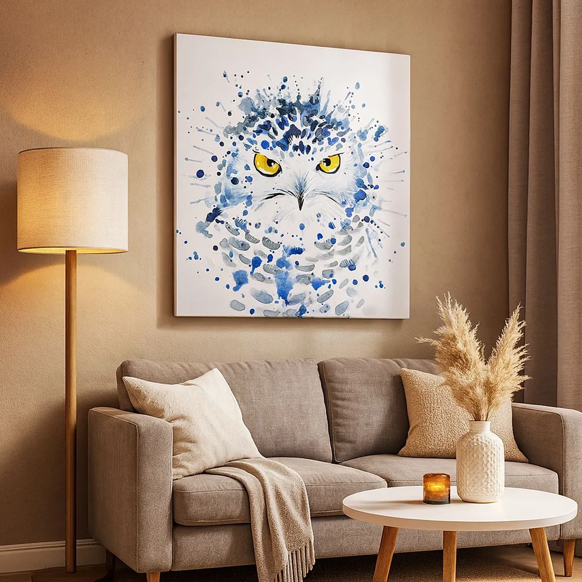 Lærredstryk - Billede på lærred - Lige i øjnene - 30x30 cm